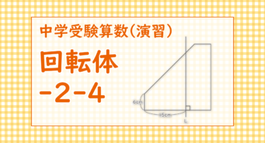 回転体-2-4（渋谷教育学園渋谷中学2022/難しさはないですが面倒くさいですね・・・）
